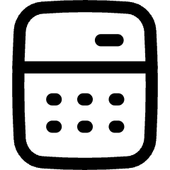 Calculator 1 Icon from Flex Line Set