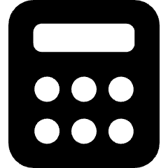 Calculator 1 Icon from Micro Solid Set