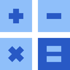 Calculator 2 Icon from Sharp Flat Set