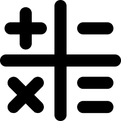 Calculator 2 Icon from Micro Line Set