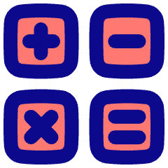 Calculator 2 Icon from Plump Pop Set