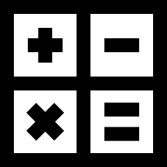 Calculator 2 Icon from Sharp Line Set