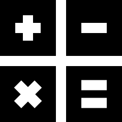 Calculator 2 Icon from Sharp Solid Set