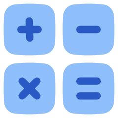 Calculator 2 Icon from Plump Flat Set