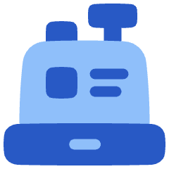 Cashier Icon from Plump Flat Set