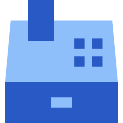 Cashier Icon from Sharp Flat Set