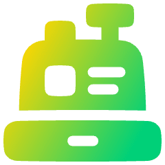 Cashier Icon from Plump Gradient Set