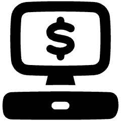 Cashier Machine 2 Icon from Plump Solid Set