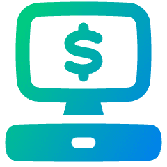 Cashier Machine 2 Icon from Plump Gradient Set