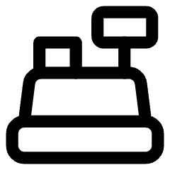 Cashier Icon from Core Line Set