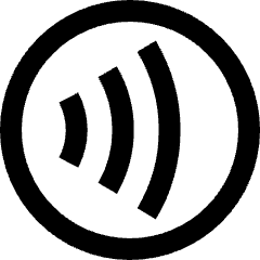 Contactless Payment Icon from Sharp Line Set