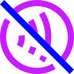 Payment Contactless Off Icon from Sharp Neon Set