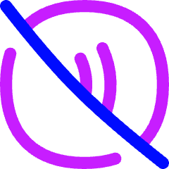 Payment Contactless Off Icon from Flex Neon Set