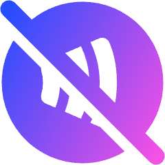 Payment Contactless Off Icon from Plump Gradient Set