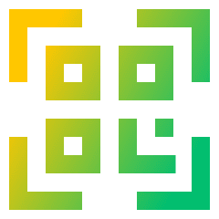 Qr Code Icon from Sharp Gradient Set