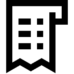 Receipt 1 Icon from Sharp Line Set