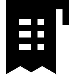 Receipt 1 Icon from Sharp Solid Set