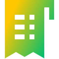 Receipt 1 Icon from Sharp Gradient Set