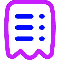 Receipt 1 Icon from Flex Neon Set