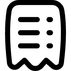 Receipt 1 Icon from Flex Line Set