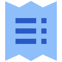 Receipt 2 Icon from Sharp Flat Set