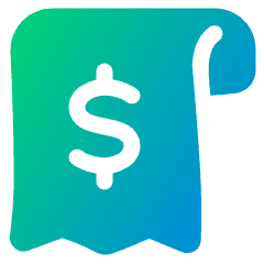 Receipt Icon from Plump Gradient Set