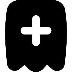 Receipt Add Icon from Flex Solid Set