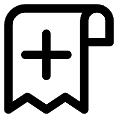 Receipt Add Icon from Core Line Set