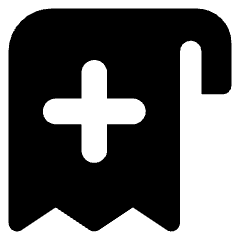 Receipt Add Icon from Core Solid Set