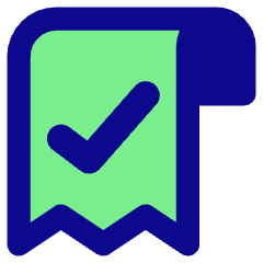 Receipt Check Icon from Core Pop Set