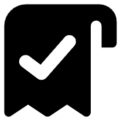 Receipt Check Icon from Core Solid Set