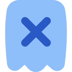 Receipt Cross Icon from Flex Flat Set