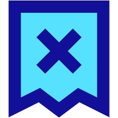 Receipt Cross Icon from Sharp Pop Set