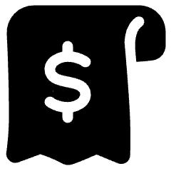 Receipt Icon from Plump Solid Set