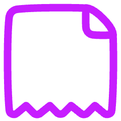 Receipt Solo Icon from Plump Neon Set