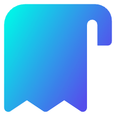 Receipt Solo Icon from Core Gradient Set