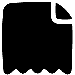 Receipt Solo Icon from Plump Solid Set