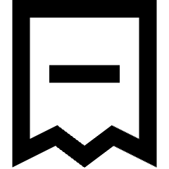 Receipt Subtract Icon from Sharp Remix Set