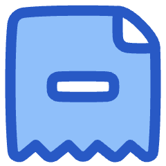 Receipt Subtract Icon from Plump Duo Set