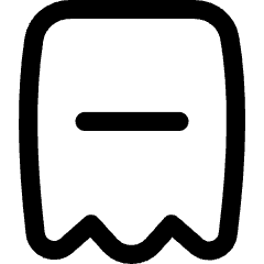 Receipt Subtract Icon from Flex Line Set