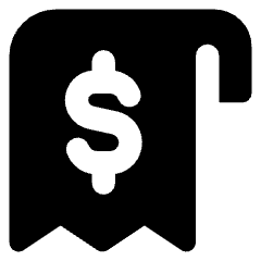 Receipt Icon from Core Solid Set