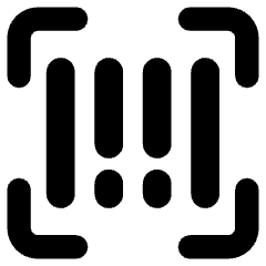 Scanner Bar Code Icon from Core Remix Set