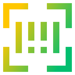 Scanner Bar Code Icon from Sharp Gradient Set