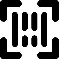 Scanner Bar Code Icon from Micro Solid Set