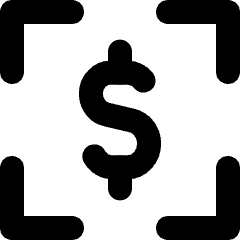 Scanner Payment Icon from Micro Line Set