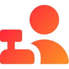 Shop Cashier Man Icon from Core Gradient Set