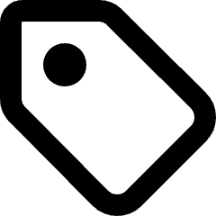 Tag Icon from Micro Line Set