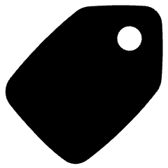 Tag Icon from Plump Solid Set