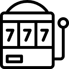 Casino 777 Slot Machine Icon from Ultimate Light Set