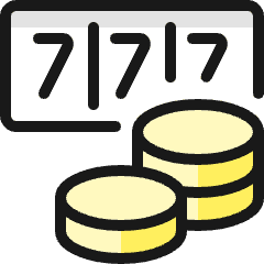 Casino 777 Winner Icon from Ultimate Colors Set